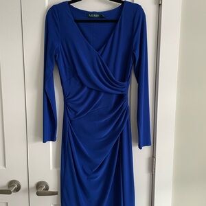 Ralph Lauren Royal Blue Long Sleeve Dress